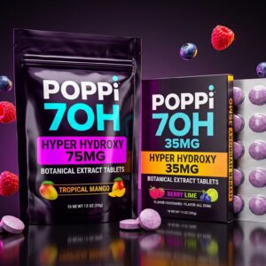 Poppi 7OH 300mg Extract Bundle — Best 4-Pack Collection (1,200mg)