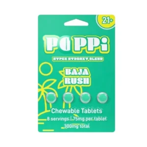 Poppi 7OH Baja Rush — Best 300mg Extract Tablets (4ct / 75mg)
