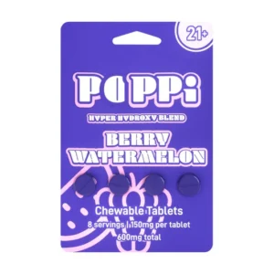 Poppi 7OH Berry Watermelon — Best 35mg Hyper Hydroxy Tablets (6ct)