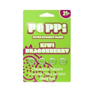 Poppi 7OH Kiwi Dragonberry — Best 300mg Extract Tablets (4ct / 75mg)